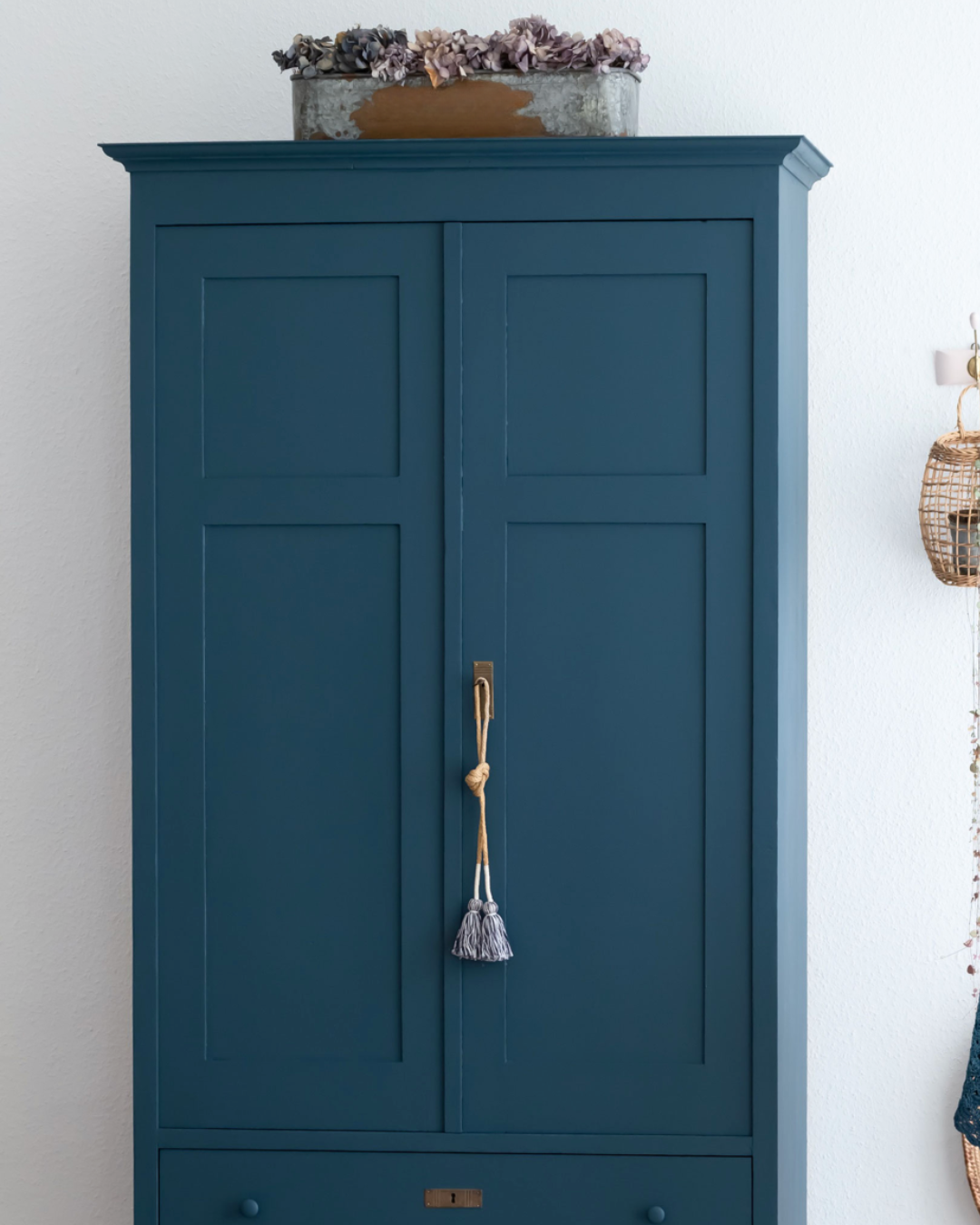 Large Vintage Double Wardrobe / Linen Cupboard